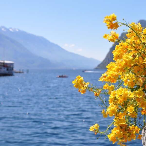 Romantic holiday on Lake Garda with picturesque sunsets